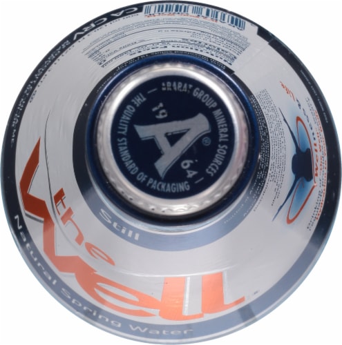 The Well Natural Spring Bottled Water Perspective: top