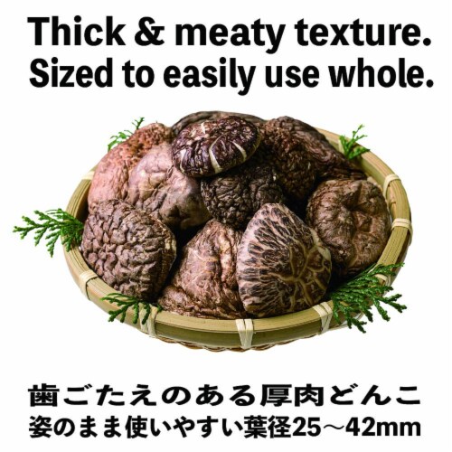 Organic Forest-grown Japanese Dried Shiitake Mushroom Donko 70g Perspective: top