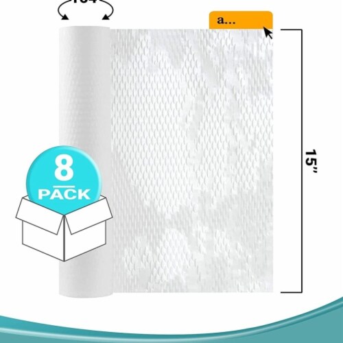Wrapping Paper 15 inch x 164 foot. Pack of 8 Rolls, 1 unit