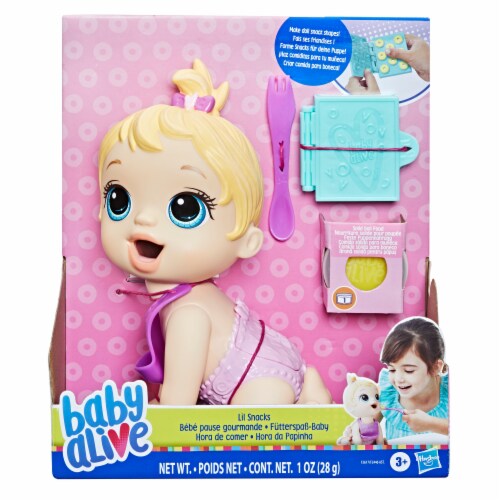 Hasbro Baby Alive Lil Snacks Blonde Doll Perspective: top