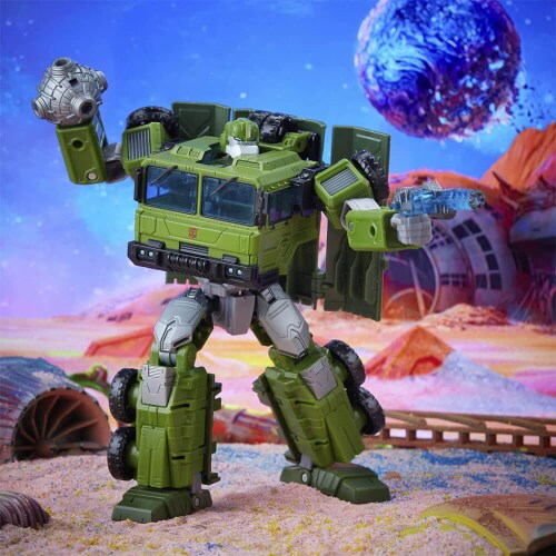 Hasbro Transformers Legacy Series Voyager Prime Bulkhead Action Figure Perspective: top
