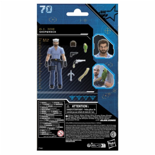 Hasbro F7462 6 inch G.I. Joe Classified Series Shipwreck, 70 Action Figure Perspective: top