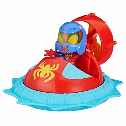 Marvel Spidey and His Amazing Friends Web-Spinners with Hover Spinner Action Figure Perspective: top