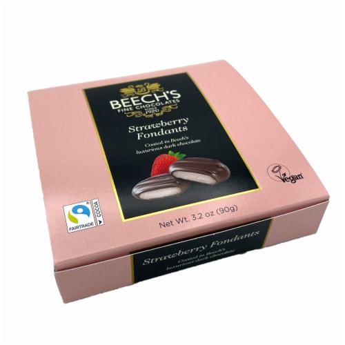 Beech's Fine Chocolates | Dark Chocolate Strawberry Creams | Vegan Friendly| 3 Pack 90g Each Perspective: top