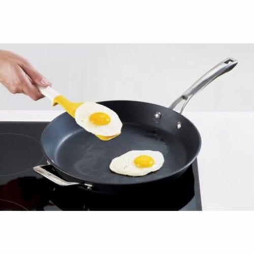 Elevate Egg Spatula - Multi-purpose silicone tool head Perspective: top