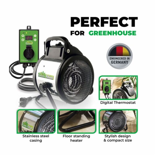 Bio Green PAL 2.0/USDT Palma Greenhouse Heater w/ Digital Thermostat