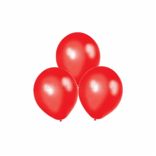 100 pcs 12  Metallic Red Balloons Latex Birthday Decorations Party celebrations Plain Perspective: top