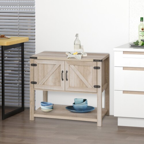 Multipurpose Corner Pantry w/Buffet Server Countertop Surface, Easy To Clean Perspective: top