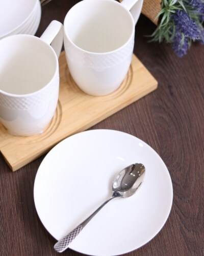 [ Set Of  10] Natural Bamboo Tray 7.75  X 4  | 20 X 10 Cm WL-771011/A Perspective: top
