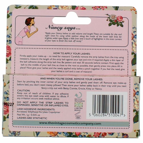 The Vintage Cosmetic Company Nancy False Reusable Lashes, 1 ct Kroger