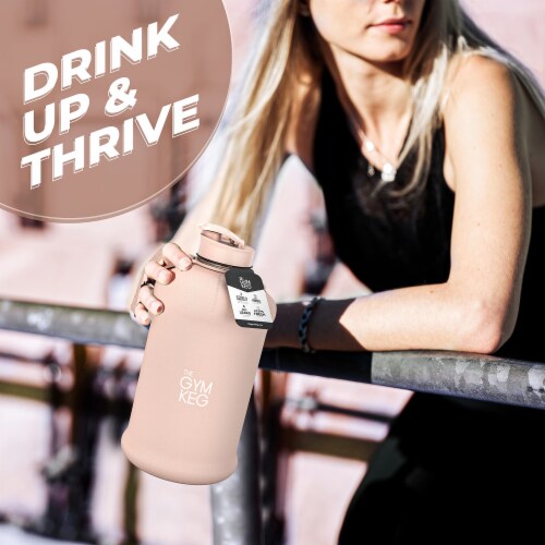 THE GYM KEG 2.2L Sports Water Bottle | Half Gallon | Bare Nude Perspective: top