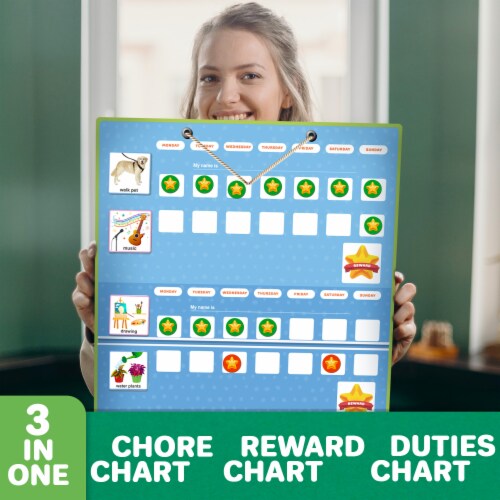QUOKKA 145 Cards Visual Schedule Reward Chore Chart for Multiple Kids ...
