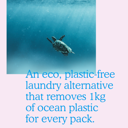 Serious Soaps Laundry Sheets - Zero-Waste Laundry Detergent Sheets - Pack of 50 Sheets Perspective: top