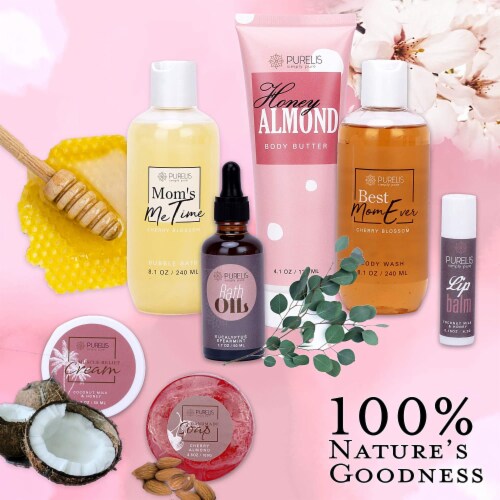 Bath Spa Gift Basket for Mom! Mothers Day Gift Basket For Mom. Perspective: top