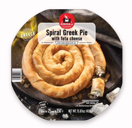 Rodoula Spiral Pie with Feta Cheese 450gr Perspective: top