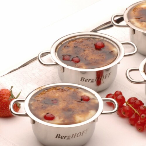 BergHOFF Stainless Steel Covered Mini Pot Set Perspective: top