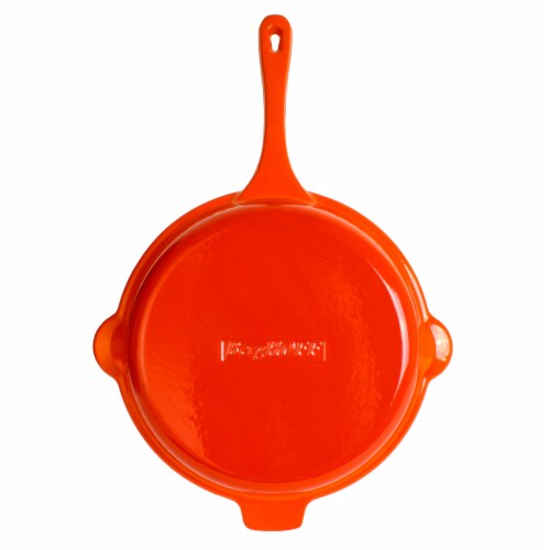 BergHOFF Neo Cast Iron Fry Pan - Orange Perspective: top
