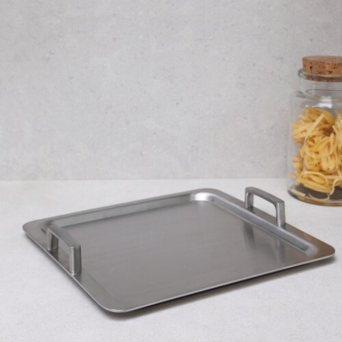 BergHOFF Ron 13.75-Inch 18/10 Stainless Steel 5-Ply Teppanyaki Plate Perspective: top
