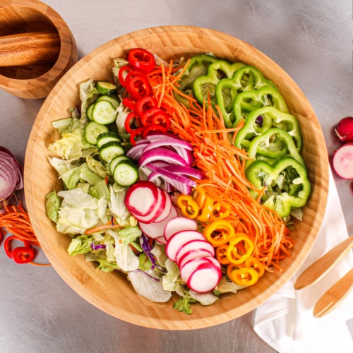 BergHOFF Bamboo Natural Salad Bowl Perspective: top