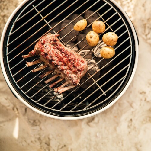 BergHOFF Tabletop BBQ Grill - White Perspective: top