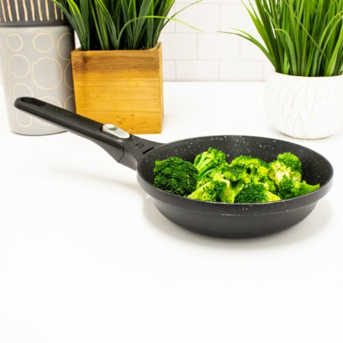 BergHOFF GEM 8-Inch Non-stick Fry Pan, Detachable Handle, Black Perspective: top