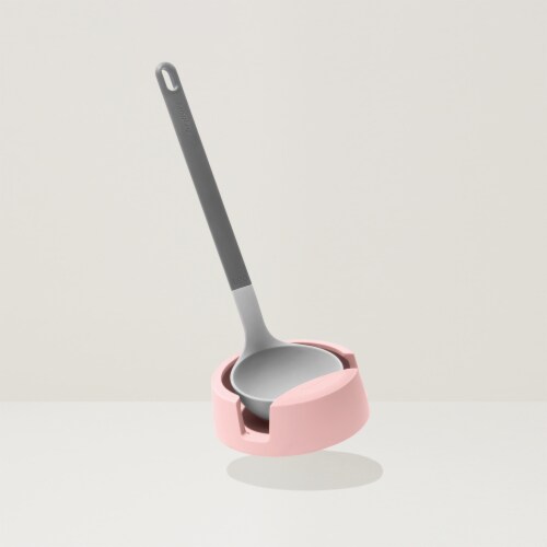 BergHOFF Leo Silicone Spoon Rest - Pink Perspective: top