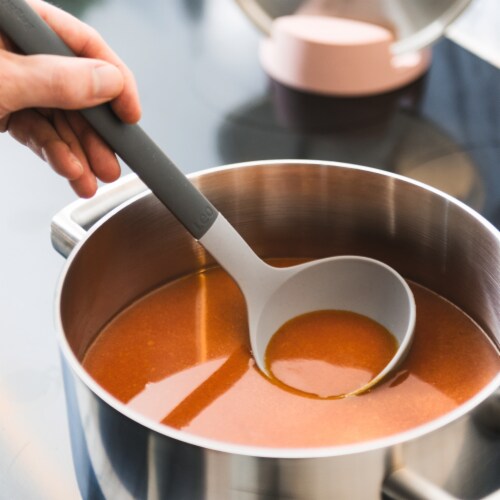 BergHOFF Leo Silicone Serving Ladle - Gray Perspective: top