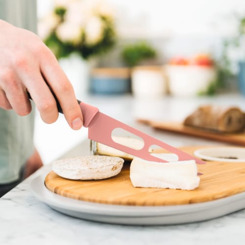 BergHOFF Leo Stainless Steel Cheese Knife - Pink Perspective: top