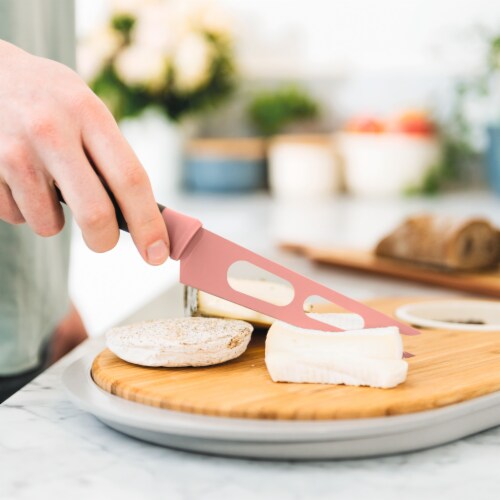 BergHOFF Leo Stainless Steel Cheese Knife - Pink Perspective: top
