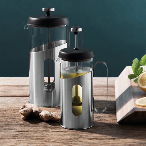 BergHOFF Essentials Stainless Steel Coffee & Tea French Press Perspective: top