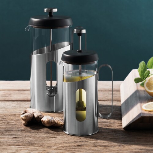 BergHOFF Essentials Stainless Steel Coffee & Tea French Press Perspective: top