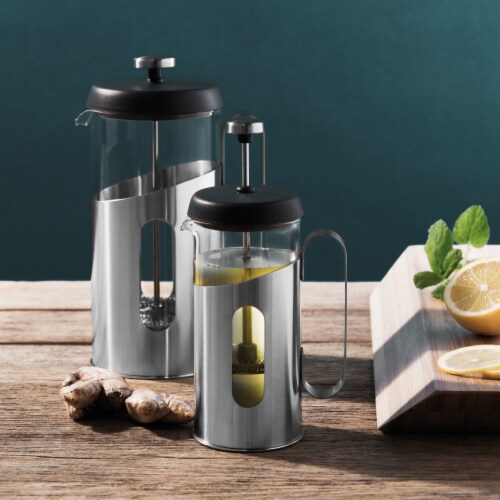 BergHOFF Essentials Stainless Steel Coffee & Tea French Press Perspective: top
