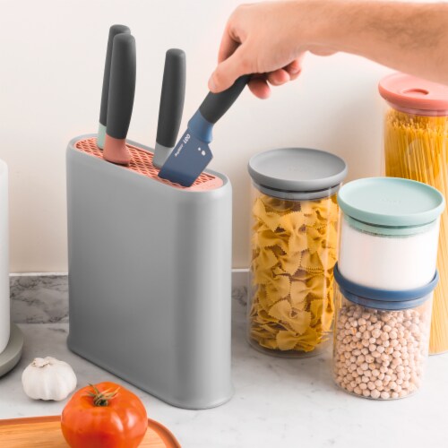 BergHOFF Leo Universal Knife Block - Gray Perspective: top
