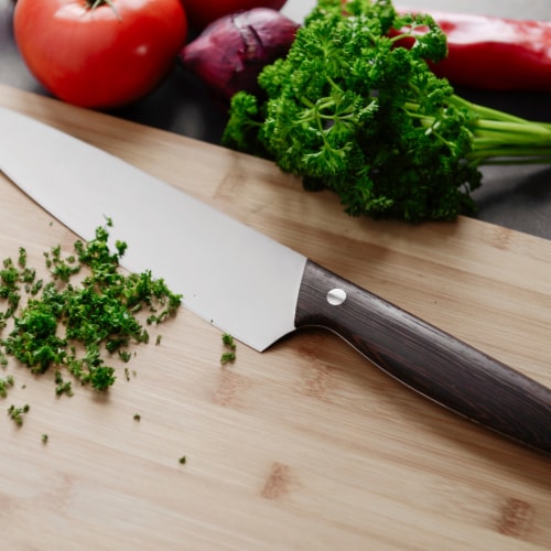 BergHOFF Essentials Rosewood Stainless Steel Chef's Knife Perspective: top