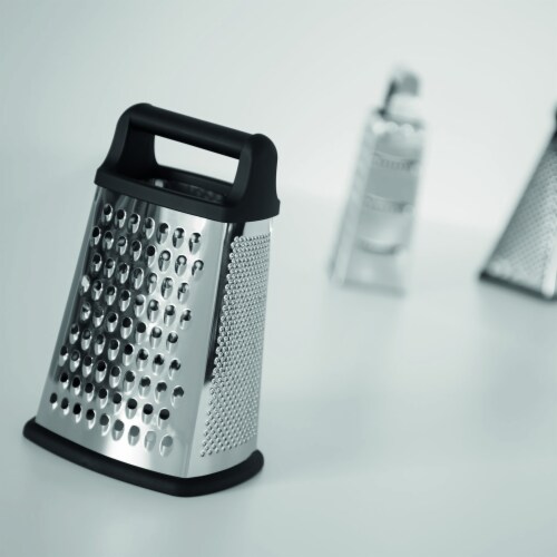BergHOFF Essentials Stainless Steel 4-Sided Grater with Handle Perspective: top