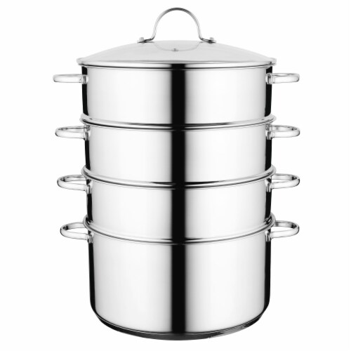 BergHOFF Essentials Comfort Stainless Steel Steamer Set Perspective: top