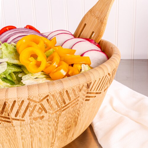 BergHOFF Bamboo Two-Tone Salad Bowl Perspective: top