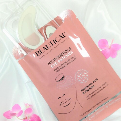 BEAUTICAL - Microneedle Eye Patches - Anti-wrinkle, Anti-puffiness, Moisturizing - 1 pair Perspective: top