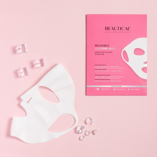 BEAUTICAL Reusable Silicone Mask - face mask, 100% silicone Perspective: top