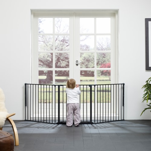 BabyDan Flex XL Hearth Safety Gate 35.4 inch - 109.5 inch, Black