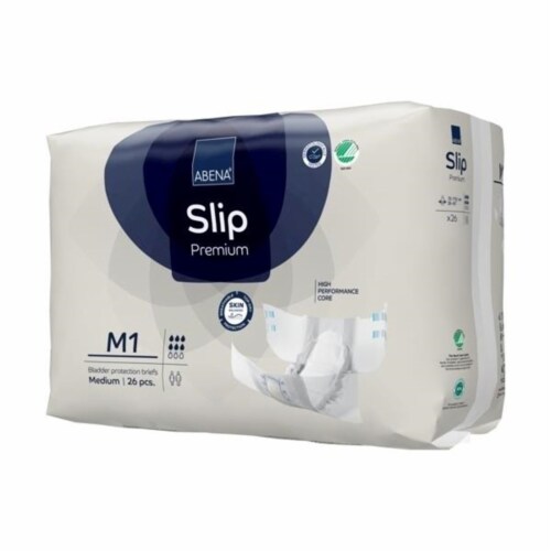 Abena Slip Premium M1 Adult Incontinence Brief M Heavy Absorbency 1000021284, 26 Ct Perspective: top