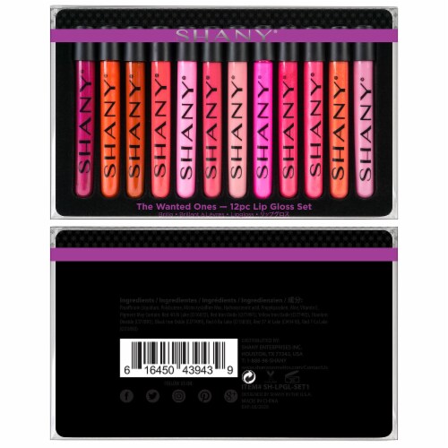 SHANY The Wanted Ones - Multi Colored Lip Gloss Set Perspective: top