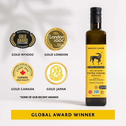 Terra Delyssa® First Cold Press Smooth Flavor Extra Virgin Olive Oil Perspective: top