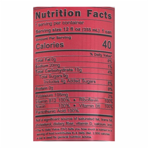 Bing -Supplement Cherry Juice Vitamins Caffeine & Ginseng -12 fz -24