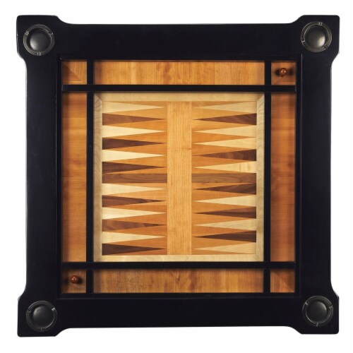 Vincent Black Licorice Multi-Game Card Table Perspective: top