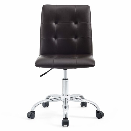 Ergode Prim Armless Mid Back Office Chair - Brown Perspective: top