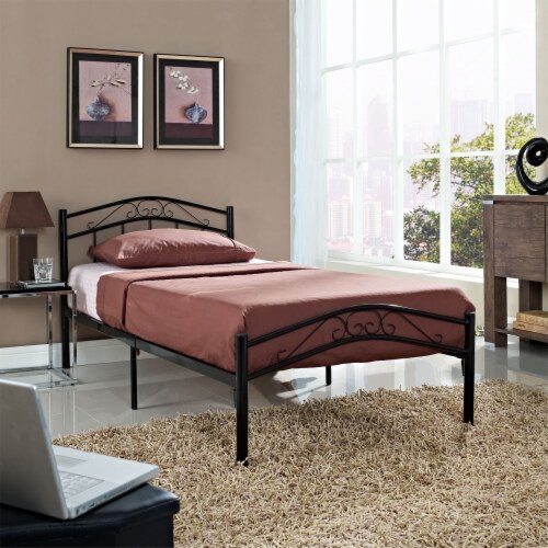 Ergode Townhouse Twin Bed - Black Perspective: top