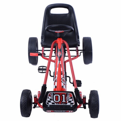 Costway 4 Wheels Kids Ride On Pedal Powered Bike Go Kart Racer Car Outdoor Play Toy 1 unit Metro Market