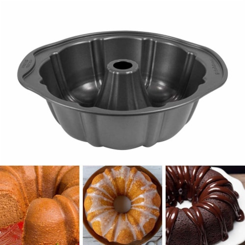 Fluted Cake Pan 9.75 , Nonstick for Bundt Cake Pan, Easy Release Dishwasher  Safe, 9.75 - QFC