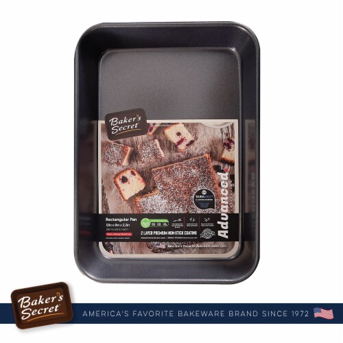 Nonstick Roaster Pan 15 x 9 Curved Corners, Thick Carbon Steel Oven Roasting Pan Perspective: top